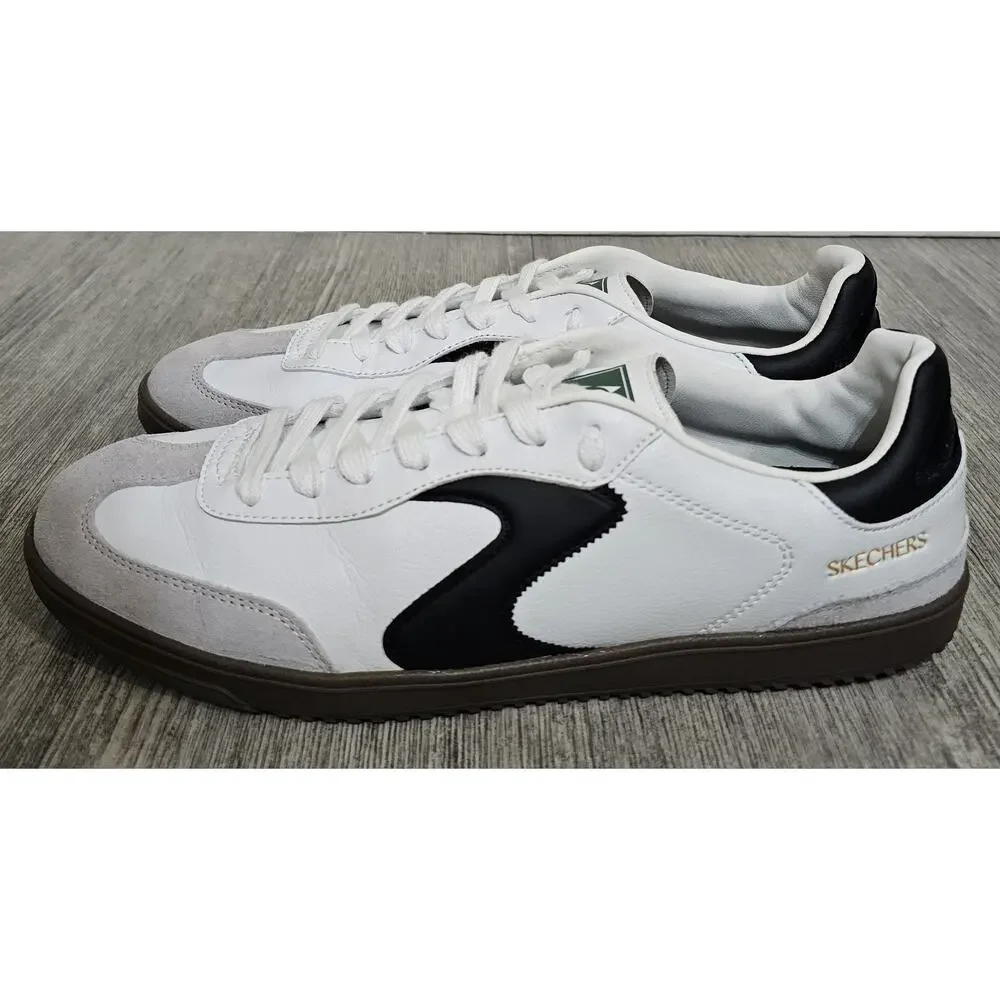 Skechers Hotshot Pyke 254150 White Black Men's Size 10.5 Sneakers